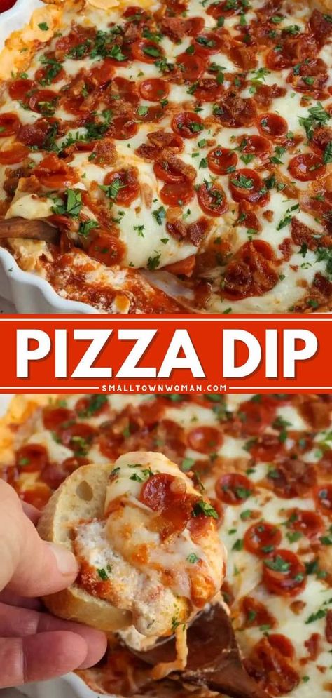 Best Hot Dip, Easy Pizza Dip, Football Appetizers, Jalapeno Popper Dip, Pizza Dip, Delicious Dips Recipes, Cheesy Dip, Football Snacks, Football Party Food