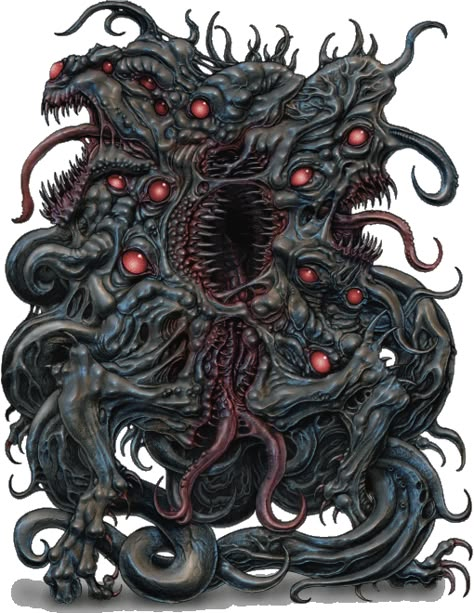 Shoggoth Art, Lovecraftian Creatures, Hp Lovecraft Creatures, Cthulhu Mythos Monsters, Cthulu Monster, Eldritch Horror Tentacles, Fantasy Monster Tentacles, Lovecraft Monsters, Cthulhu Fhtagn