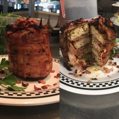 A Birthday Cake of Meat [Homemade] Meat Birthday Cake, A Birthday Cake, Homemade Food, The Hub, Baby Birthday, Birthday Cakes, Homemade Recipes, Wheat, Birthday Cake