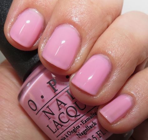 Pink Clear Nails, Opi Pink Nail Polish, Pink Nails Opi, Pink Sparkle Nails, Hot Pink Nail Polish, Sparkle Nail Polish, Glossier Nail Polish, Pale Pink Nails, Neon Nail Polish