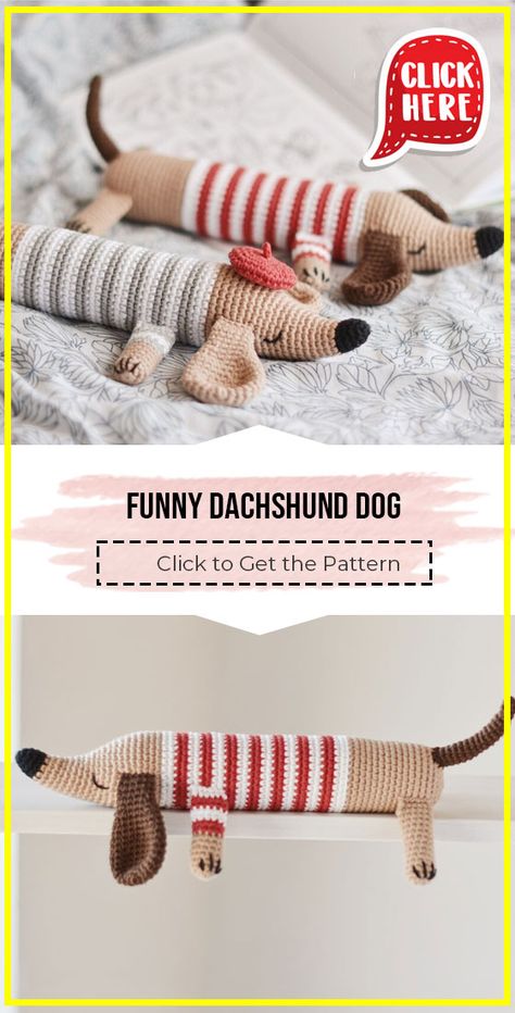 Wiener Dog Amigurumi, Weiner Dog Amigurumi Free Pattern, Weiner Dog Amigurumi, Crochet Dachshund Sweater, Crochet Dashhound Patterns, Wiener Dog Crochet Pattern, Weenie Dog Crochet Pattern Free, Wiener Dog Crochet Pattern Free, Crochet Sausage Dog Pattern Free