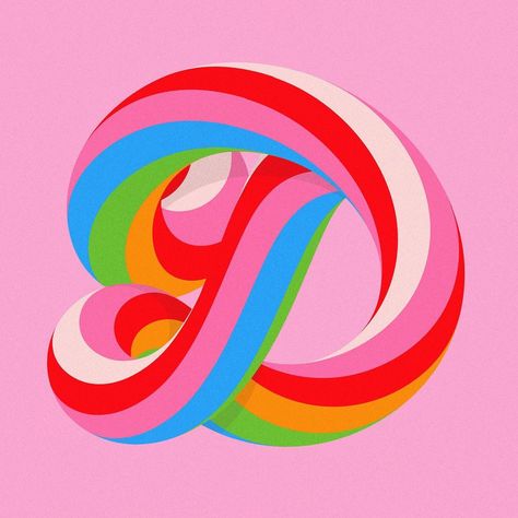 David Mascha on Instagram: “Candy D 🍭 for @36daysoftype . . . . . #lollipop #geometrictype #typographydesign #goodtype #graphicdesign #designinspiration…” Lollipop Logo, Candy Typography, Candy Letters, Candy Logo, Candy Ideas, Visual Communication Design, Typo Design, Candy Pop, Lettering Typography