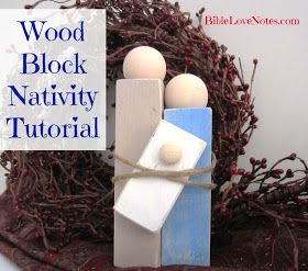 Wood Block Nativity, Rustic Nativity, Wood Blocks Christmas, Bible Love Notes, Wooden Nativity, Diy Nativity, Organization Home, Holiday Crafts For Kids, Nativity Crafts