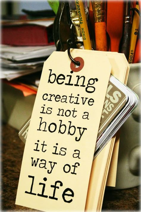 how true is this statement.  I tend to say i am not creative, yet everyone is. I forget sometimes that I take everyday photos and turn them into amazing 'come back to the moment' memories - love Stephanie A ! Best Success Quotes, Creativity Quotes, Being Creative, A Sign, Way Of Life, Great Quotes, Success Quotes, Inspirational Words, Art Quotes