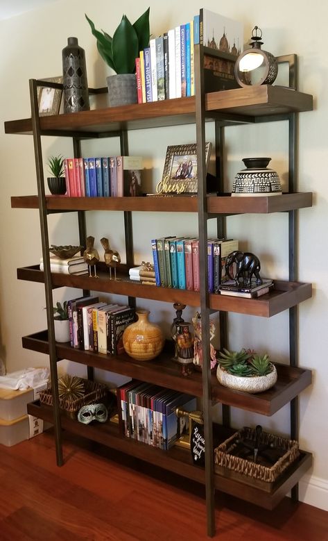 Starmore Bookcase, Urban Industrial Design, Gallery Shelves, Urban Industrial, Ashley Furniture Homestore, Ultra Modern, Ladder Bookcase, Ashley Furniture, Model Homes