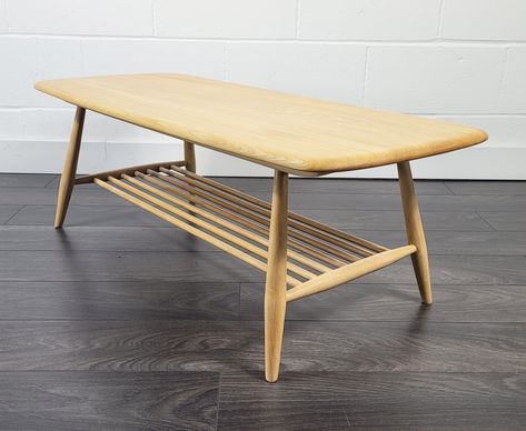 Listed on VNTG.com: Ercol Coffee Table, 1980s | #vntg #vintage Ercol Coffee Table, Vintage Cactus, Vanity Bench, Table Desk, Table Design, Vintage Design, Dining Bench, Vintage Designs, Coffee Table