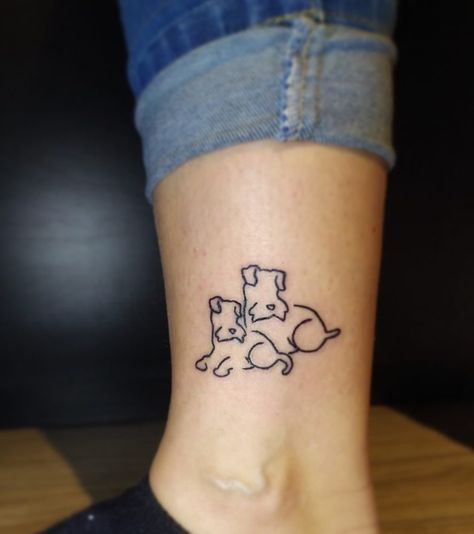 Simple Schnauzer Tattoo, Miniature Schnauzer Outline Tattoo, Schnauzer Tattoo Silhouettes, Miniature Schnauzer Tattoo Ideas, Minimalist Schnauzer Tattoo, Small Schnauzer Tattoo, Schnauzer Line Tattoo, Schnoodle Tattoo, Schnauzer Outline Tattoo