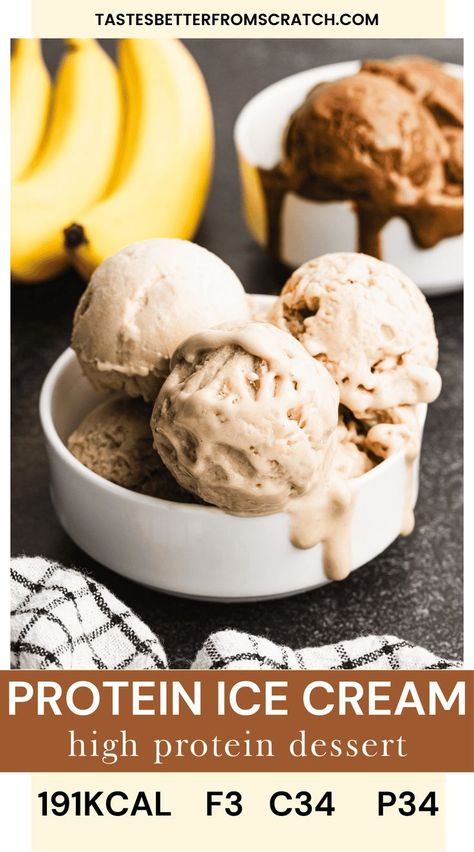 High protein ice cream in a bowl. Ice Cream With Cottage Cheese, Cottage Cheese And Protein Powder, High Protein Ice Cream, Seasonal Meal Planning, Healthiest Protein Powder, Protein Ice Cream Recipe, Protein Ice Cream Recipes, Ice Cream Smoothie, Frozen Yogurt Recipes