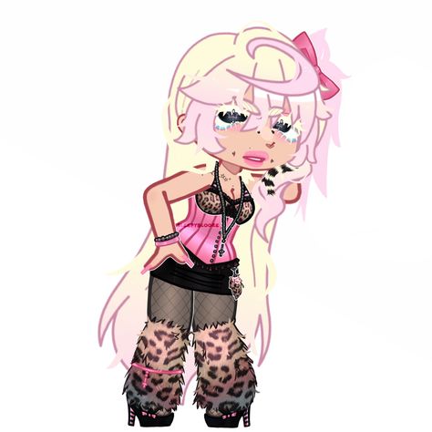 Gyaru Gacha edits Gyaru Doodles, Gacha Club Gyaru Outfit, Gyaru Art Style, Gyaru Girl Drawing, Gacha Brat Outfits, Gyaru Art Oc, Gyaru Oc Art, Gyaru Gacha Club, Gyaru Gacha Life