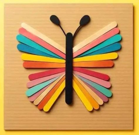 Popsicle Crafts For Adults, Popsicle Stick Animals, Match Stick Craft, Craft Ideas With Popsicle Sticks, Craft Popsicle Sticks, Lolly Stick Craft, Pop Stick Craft, Kids Craft Work, Matchstick Craft