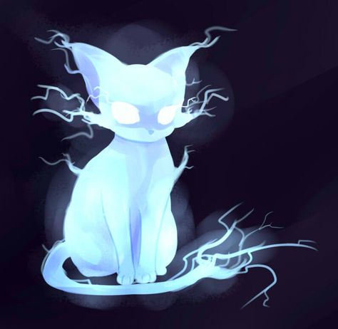 Lightning And Thunder, Lightning Art, Cat Spirit, Japanese Mythology, Magic Cat, Mythical Animal, Fantasy Creatures Art, Mythical Creatures Art, A Beast