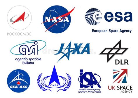 World space agencies logos. Vector logos collection of the most important space , #sponsored, #logos, #Vector, #collection, #World, #space #ad Physics High School, Brain Logo, Space Facts, Nasa Logo, Space Planets, Brand Logos, Contents Design, Photography Illustration, Vector Logos