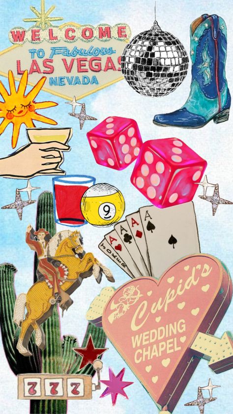 #vegas #casino #wallpaper Vegas Collage, Casino Wallpaper, Friendship Wedding, Collage Pages, Lockscreen Ideas, Pink Cowboy, Birthday Dinner Party, Vegas Casino, Birthday Dinner