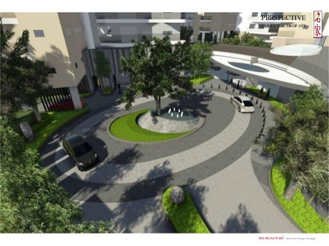 Drop Off Design Architecture Landscape, Drop Off Landscape Design, Hotel Drop Off Design, Drop Off Design Architecture, Drop Off Design, Roundabout Design, Entrance Gateway, Entrance Plaza, Beach Building