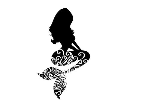 Cricut Invitations, Svg Shapes, Cricut Svg Files Free, Cricut Stencils, Mermaid Svg, Artistic Pictures, Infusible Ink, Mermaid Art, Silhouette Art