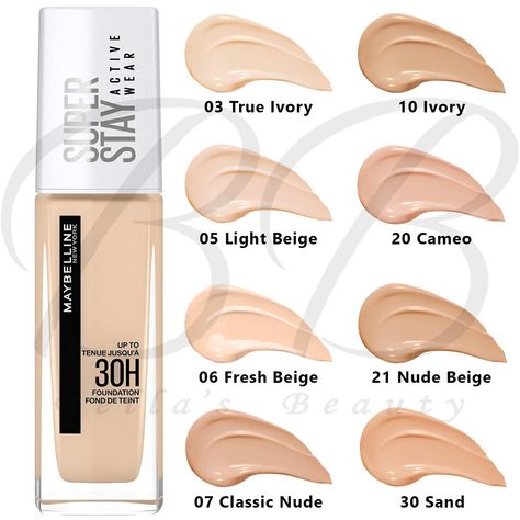 MAYBELLINE Superstay Active Wear 30 Hours Liquid Foundation 30ml *CHOOSE SHADE* | eBay Maybelline Foundation Shades, Maybelline Falsies Lash Lift Mascara, Maybeline Mascara, Falsies Lash Lift Mascara, Lash Lift Mascara, Superstay Maybelline, Maybelline Superstay Foundation, Revlon Colorstay Foundation, Maybelline Foundation