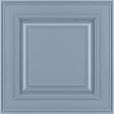 Take the guesswork out of planning your remodel with a sample door from American Woodmark. You can use this sample door to see how the style and finish will look in your home and help coordinate the other elements of your remodel project. Additionally, the cost of this sample door is available for a rebate once you place an order with American Woodmark. Color: Mist. Light Blue Kitchen White Cabinets, French Blue Exterior House Colors, Silver Blue Paint Color, Blue Kitchen Paint Colors, Powder Blue Cabinets, Blue Kitchen Cabinet Colors, Dusty Blue Kitchen Cabinets, Powder Blue Kitchen, Blue French Country Kitchen