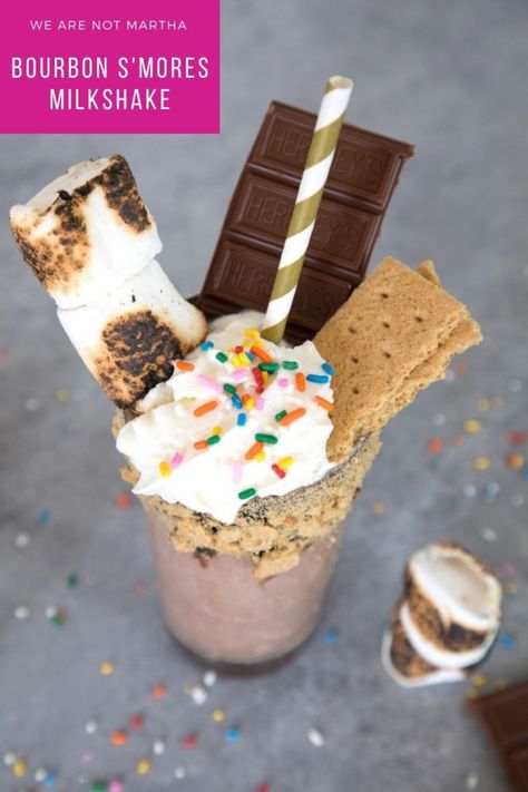 Iced Chocolate, Alcoholic Treats, Chocolate Bourbon, Milkshake Recipe, Boozy Desserts, Milkshake Recipes, Pastry Brushes, Chocolate Ice, Chocolate Syrup