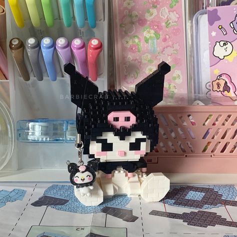 kuromi and my melody from sanrio — cute lego figurines 🍓 Cute Legos, Cute Lego Sets, Lego Cute, Sanrio Lego, Kuromi Lego Set, Hello Kitty Lego, Cute Lego, Lego Room Decor, Lego Figurine