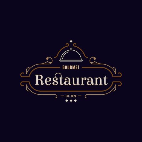 Restaurant Logo Design Ideas, Sushi Logo, Retro Restaurant, Brewery Design, Elegant Restaurants, Menu Design Template, Food Logo Design, Graphic Design Course, Luxury Logo Design