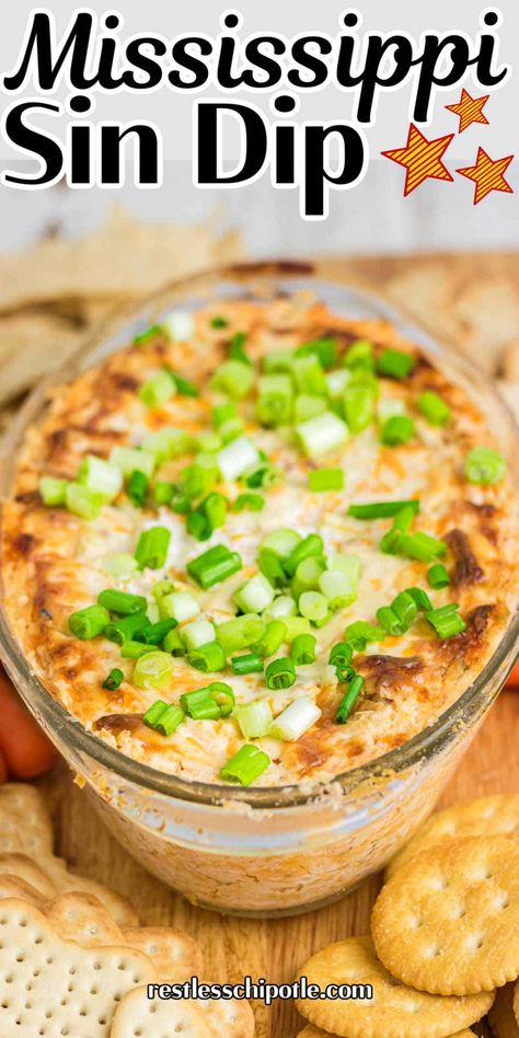 Get ready for the best dip ever! Easy, baked Mississippi Sin Dip with ham is creamy, cheesy, and perfect for parties. A must-try! Mississippi Sin Dip Pinwheels, Mississippi Dip Recipe, Missippi Sin Dip, 3 2 1 Dip, Hominy Dip, Best Dips Ever, Meaty Dips, Mississippi Dip, Easy Chip Dip Recipes