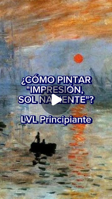 Axel Vite on Instagram: "¡Pinta la obra más importante del impresionismo! Aquí te enseño cómo trabajar tu propia INTERPRETACIÓN de una manera sencilla. Disfruta el proceso 😊😊

#monet #claudemonet #impressionism #paintingart #paintingtutorial #painting #artistas #pintoresfamosos #newreel #howtopaint" May 21, Claude Monet, Impressionism, On Instagram, Instagram