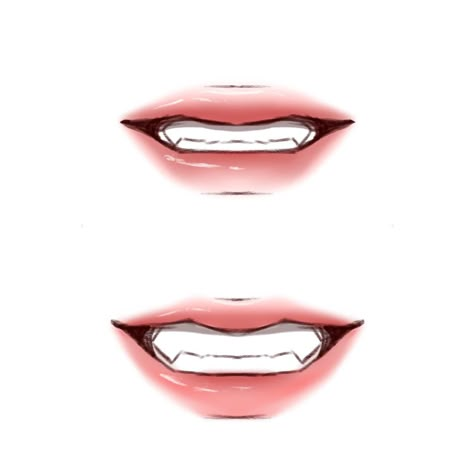 Anime Vampire Mouth, Anime Lips Reference, Male Nose Drawing, Male Lips Drawing, Lip Reference Drawing, Male Lip Drawing, Lips Reference Drawing, Lips Drawing Reference, Drawing Lipstick