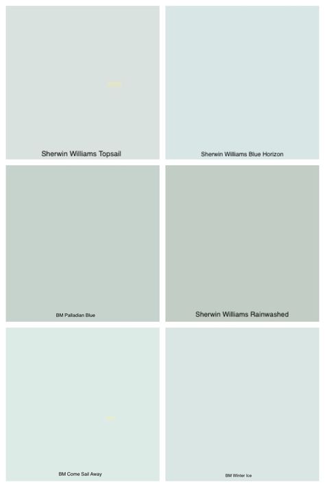 Beachy Tile Floors, Pale Aqua Paint Colors, Light Seafoam Walls Paint Colors, Muted Aqua Paint Colors, Seafoam Green Accent Wall, Soft Aqua Paint Color, Light Aqua Bedroom, Beach Colors For Home Coastal, Sea Foam Paint Color