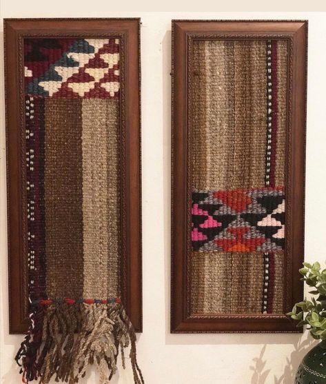 Framed Fabric Wall Art, Tin Bar, Persian Decor, Interior Design Fabric, Weaving Loom Diy, Art Worksheets, Luxury Living Room Design, Boho Room Decor, Art Decor Diy