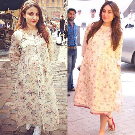 Soha Ali Khan, Preggo Fashion, Pregnancy Style, Outfits Modest, Western Outfit, Pregnancy Looks, Kareena Kapoor Khan, Maternity Style, Ali Khan