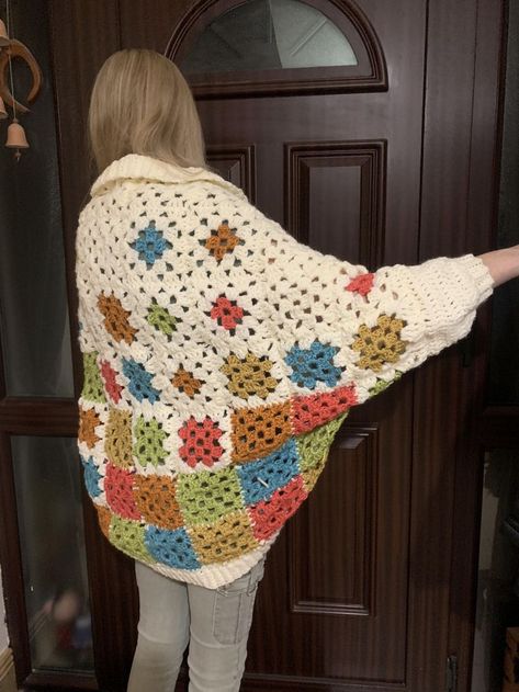 Granny Square Shrug, Shrug Crochet Pattern, Cardigan Pattern Crochet, Shrug Crochet, Crochet Shrug Pattern, Crochet Shrug, Different Stitches, Crochet Clothing, Shrug Cardigan