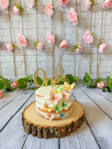 Fairy Birthday Smash Cake, Fairy Theme Smash Cake, Fairy First Cake Smash, Fairy Smash Cake Ideas, Butterfly Theme Party Food, Fairy First Smash Cake, Fairy First Birthday Smash Cake, Fairy Smash Cake, Fairy First Birthday Photo Shoot