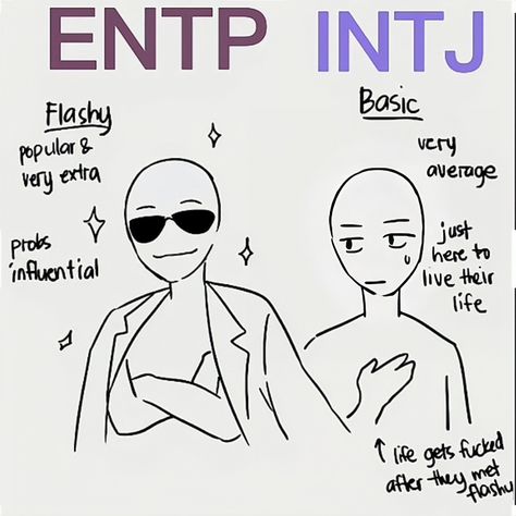 #entp #intj #mbti Intj And Entp Funny, Entp Relationship Dynamics, Enfj And Intj Relationship, Entp X Intj Relationship Fanart, Intj Entp Dynamics, Shop Dynamics, Entp Gf, Entp Intj Relationship, Entp X Intj Relationship