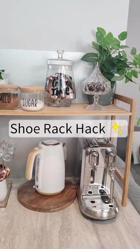 Carolina Mccauley - Home Hacks(@carolina.mccauley) on TikTok: Shoe cabinet for extra Kitchen Storage #kitchenhacks #homehacks #organizedhome #kitchendecor Kitchen Storage Countertop, Small Kitchen Extra Storage, Extra Kitchen Storage Ideas Cabinets, No Kitchen Apartment Ideas, Kitchen Extra Storage Ideas, Extra Kitchen Storage Ideas, Tiny Kitchen Decor, Tiny Kitchen Storage, Apartment Kitchen Storage