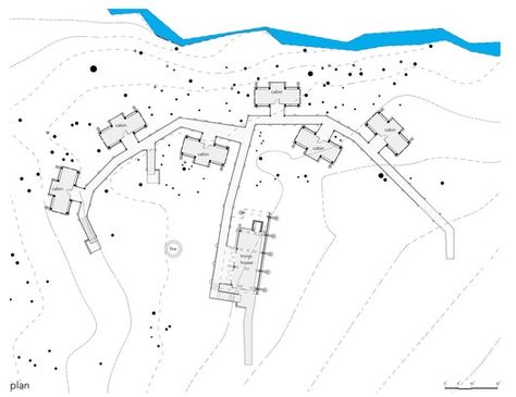 Camp Graham,Site Plan Camping Architecture, Vineyard Architecture, Glamping Inspiration, Urban Camping, Camp Design, Small Cabins, Camping Planning, Resort Plan, Camping Site