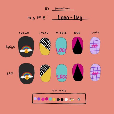 Itzy Nails Inspired, Itzy Inspired Nails, Itzy Nail Art, Itzy Nails Designs, Twice Nails Designs, Twice Inspired Nails, Itzy Nails, Pop Nails, K Pop Nails