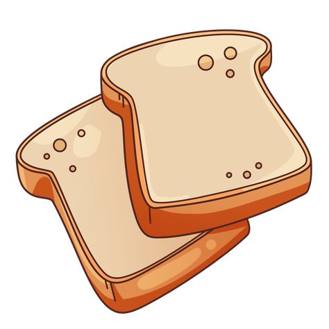 Breakfast Meal Objects Toast Bread Clip Art Cartoon Isolated Toast Clipart, Toast Cartoon, Bread Clip, Loaded Teas, Toast Bread, Breakfast Meal, Bread Toast, Art Cartoon, Creative Icon