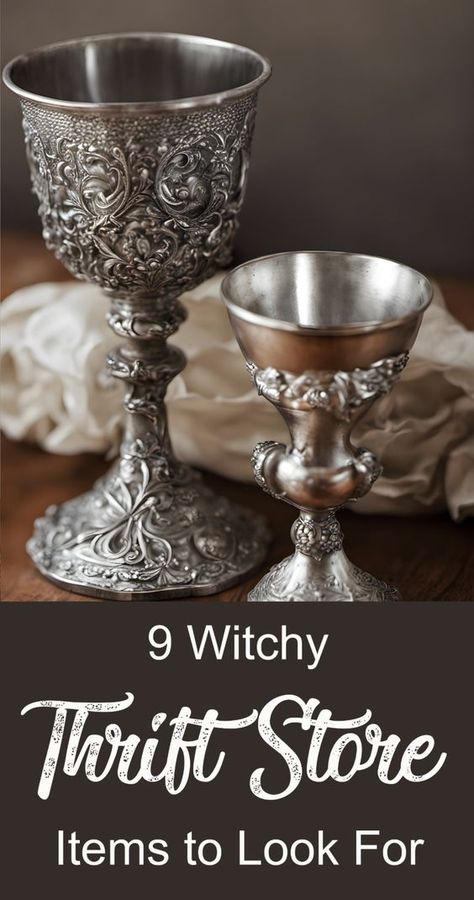 Curate a fabulous magical cabinet with these witchy items you can easily find at almost any thrift store. Witchy Thrift Store Finds, Witchy Store Aesthetic, Witchy Craft Ideas, Witchy Trinkets, Witchy Crafts To Sell, Witchy Crafts Diy, Eclectic Crafts, Earthy Witch, Thrifting Wishlist