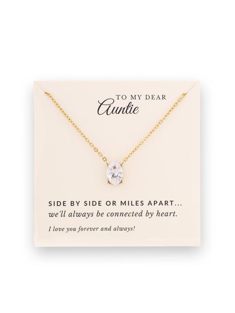 PRICES MAY VARY. To The Best Aunt Ever: For your dearest aunt or cool auntie, just let her know she'll always be important in the heart of her niece with a special bond since forever; This aunt necklace gift is a true message for that Heartfelt Message Card Included: Make your gifts to be more special with a meaningful message card; Short and sweet but these words have the power to touch your loved ones' heart and turn moments into memories HEARTFELT MESSAGE CARD INCLUDED: Make your gifts to be Auntie Things, Aunt Necklace, To My Aunt, Christmas Gifts For Aunts, Best Aunt Ever, Niece Gifts, Gifts For Aunt, Best Aunt, Auntie Gifts