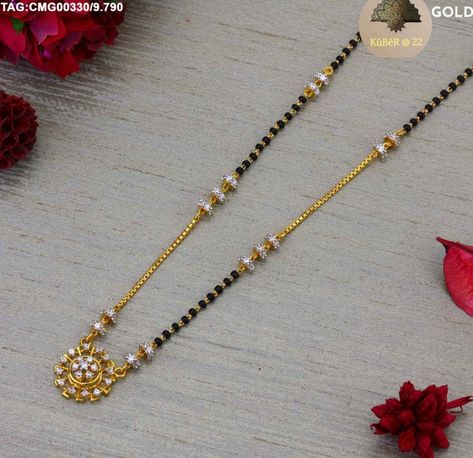 Mangalsutra Chain Designs Gold, Fashion Jewelry Necklaces Gold, Gold Jewelry Prom, Mangal Sutra, Mangalsutra Chain, Bridal Jewellery Inspiration, Indian Wedding Jewelry Sets, Mangalsutra Design, Neck Pieces Jewelry