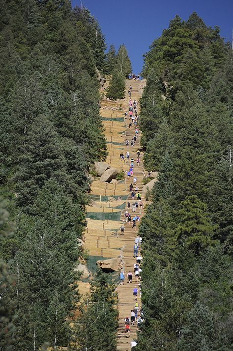 Manitou Incline Colorado Springs | 2,000 Step Hike — Colorado Springs Manitou Incline, Manitou Springs Colorado, Colorado Towns, Hiking Places, Road Trip To Colorado, Manitou Springs, Visit Colorado, Colorado Adventures, Gatlinburg Tennessee