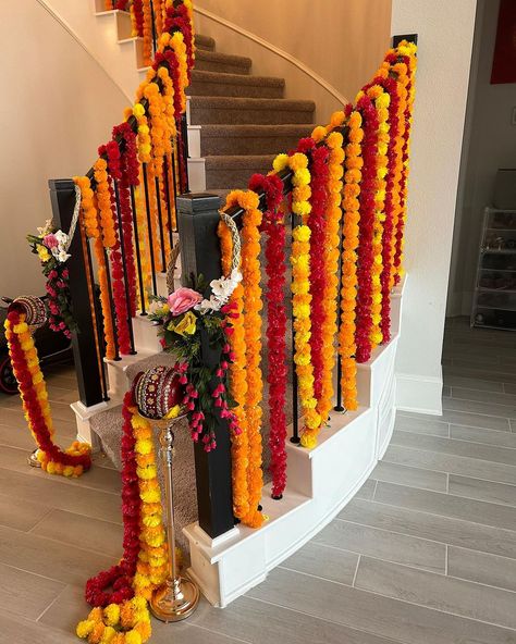 Have a dholki coming up? Let’s bring some color to your event! DM us for pricing on this colorful stairs setup 🎨 #decorental #decoration… | Instagram Dholki Setup At Home, Dholki Setup, Colorful Stairs, Stair Decorations, Dhoti Ceremony, Dholki Decor, Most Paused Movie Scenes, Mehndi Decor, Stair Decor