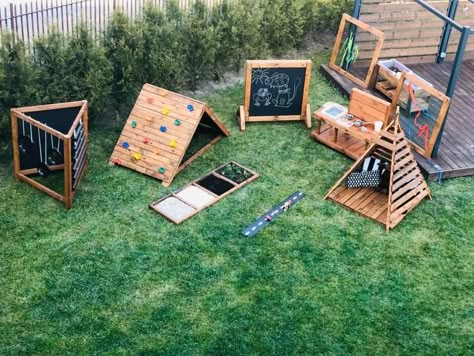 Montessori Outdoor, Montessori Garden, Diy Kids Playground, Outdoor Kids Play Area, Kids Yard, Play Area Backyard, Diy Montessori, Outdoor Play Spaces, Backyard Kids Play Area