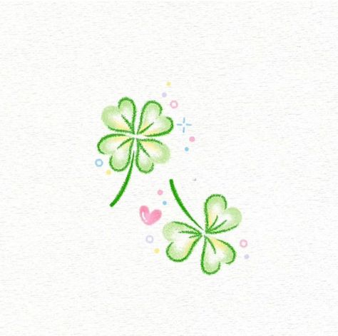 Clover Tattoos, Writing Paper Printable Stationery, Mini Doodle, Cocoppa Wallpaper, Doodle Tattoo, Instagram Emoji, Cute Tiny Tattoos, Modern Tattoos, Cute Doodles Drawings