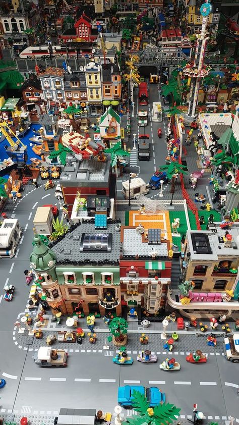 Lego Modular Buildings Lovers | Hello. My own City | Facebook Lego Modular Buildings, Town Ideas, City Layout, Lego Modular, Lego Bricks, Modular Building, Lego Brick, Lego City, Lego