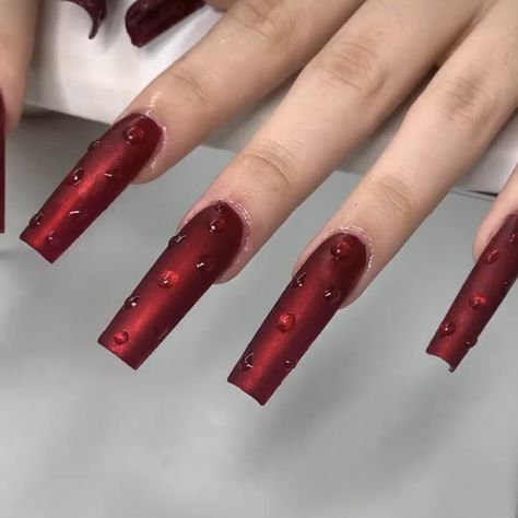 Red Chrome Nails, Red Chrome, Chrome Nails Designs, Stylish Nails Designs, Dope Nail Designs, Nails Tumblr, Nails 2021, Nails Only, Red Nail