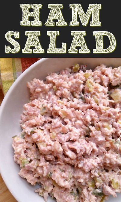 Deviled Ham Sandwiches, Deviled Ham Salad, Ham Spread, Ham Salad Recipe, Ham Dinner Recipes, Deviled Ham, Sandwich Spread Recipes, Ham Salad Sandwich, Sweet Pickle Relish