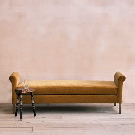 BY PINCH - NOELLE DAYBED | Authentic Designer Furniture Anthropologie Room, Hollywood Regency Living Room, Daybed In Living Room, Barcelona Daybed, Bed Interior, Daybed Sofa, Interior Define, Ottoman Sofa, Convertible Sofa