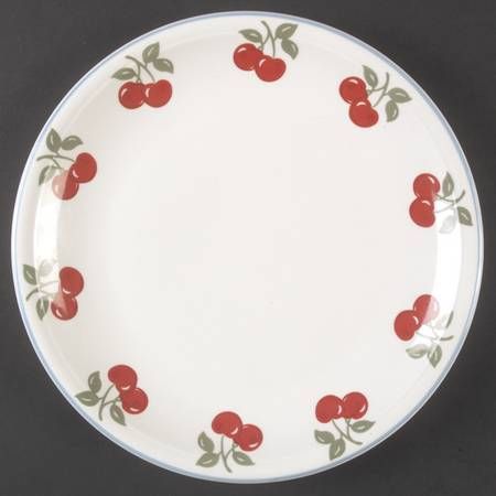 Mainstays Cherry Orchard at Replacements, Ltd Cherry Kitchen Decor, The Cherry Orchard, Everyday Dinnerware, Cherry Orchard, Cherry Kitchen, Beautiful Plates, Dinner Plate Sets, Tableware Accessories, China Dinnerware