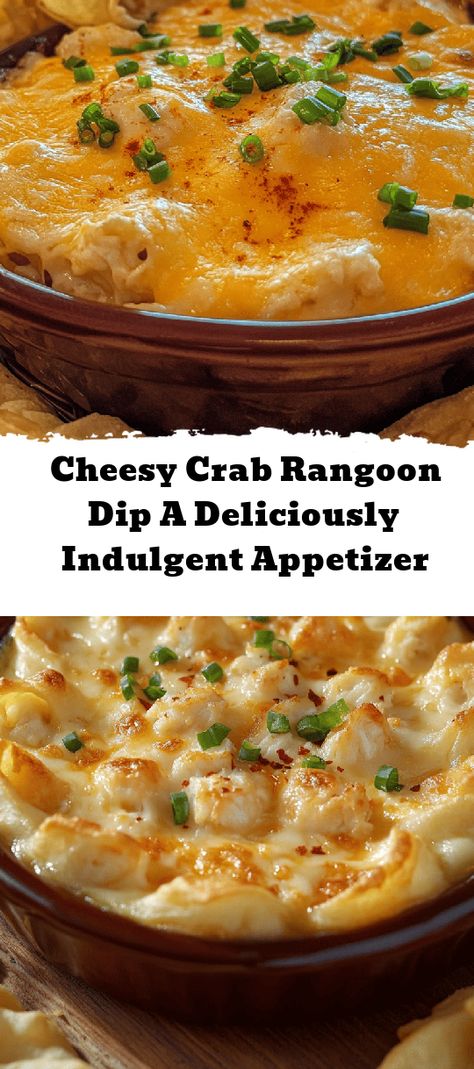 Get ready to impress your guests with this irresistible Cheesy Crab Rangoon Dip! Creamy, cheesy, and packed with succulent crab meat, this appetizer is perfect for any gathering, from game day to casual dinners. With just a few simple ingredients and an easy 40-minute prep time, you'll have a delicious dip that’s bubbling and golden, ideal for pairing with crispy wonton chips. Plus, explore variations to make it your own! Dive into a flavor-packed culinary adventure and enjoy the taste Hot Crab Rangoon Dip Recipe, Lump Crab Meat Recipes Appetizers, Crab Meat Rangoon Recipe, Crap Rangoon Dip, Crab Rangoon Dip Crockpot, Crab Ragoons Recipe Dip, Lump Crab Dip, Crab Appetizer Recipes, Crab Meat Appetizers